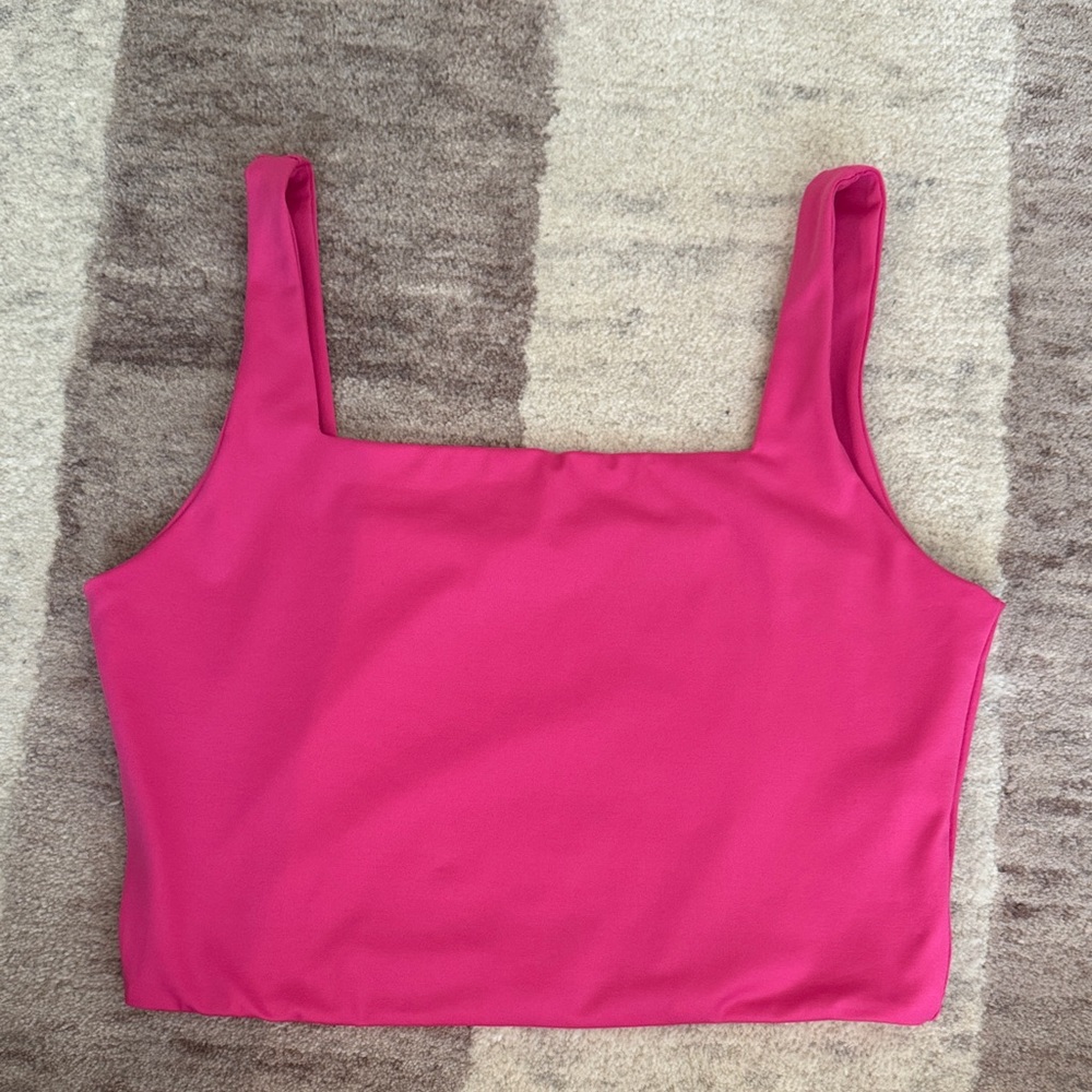 Pink Women's Top Square Neck